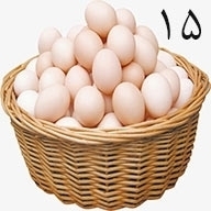 تخم مرغ ۱۵ عددی طلقی 